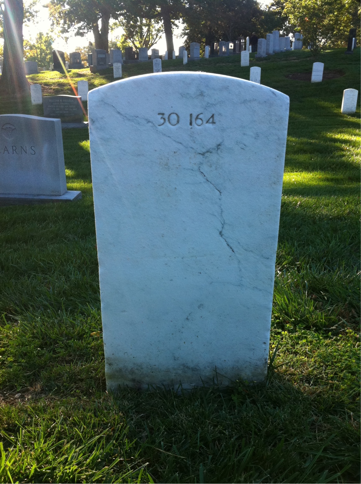 Back of headstone — Joseph Millerick