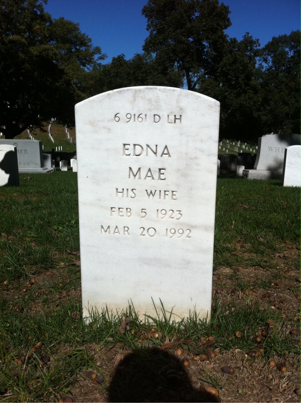 Back of headstone — William Bennett