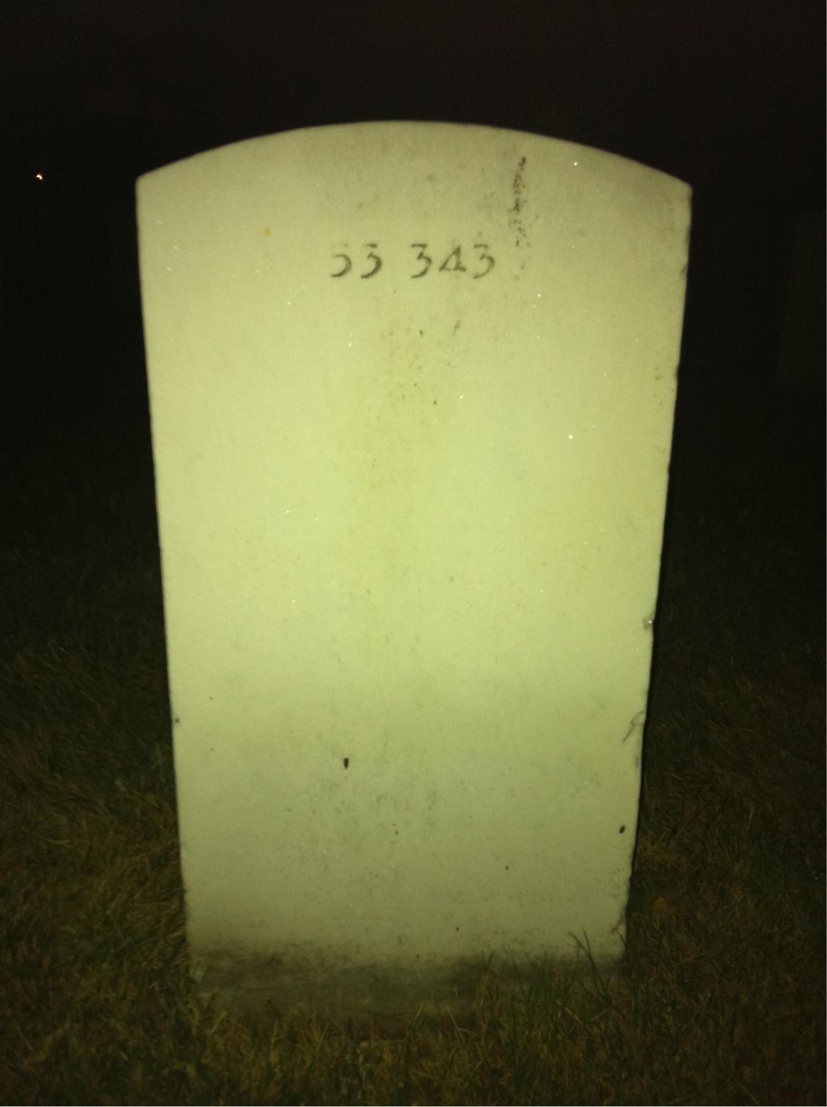 Back of headstone — William George Martin