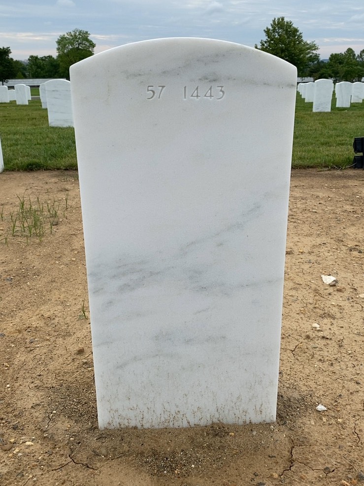 Back of headstone — Joseph Araujo