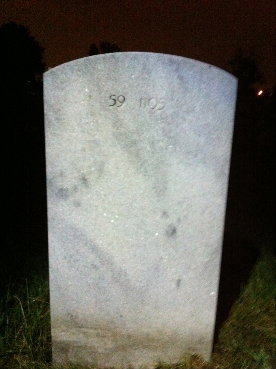 Back of headstone — Bobby Bagley