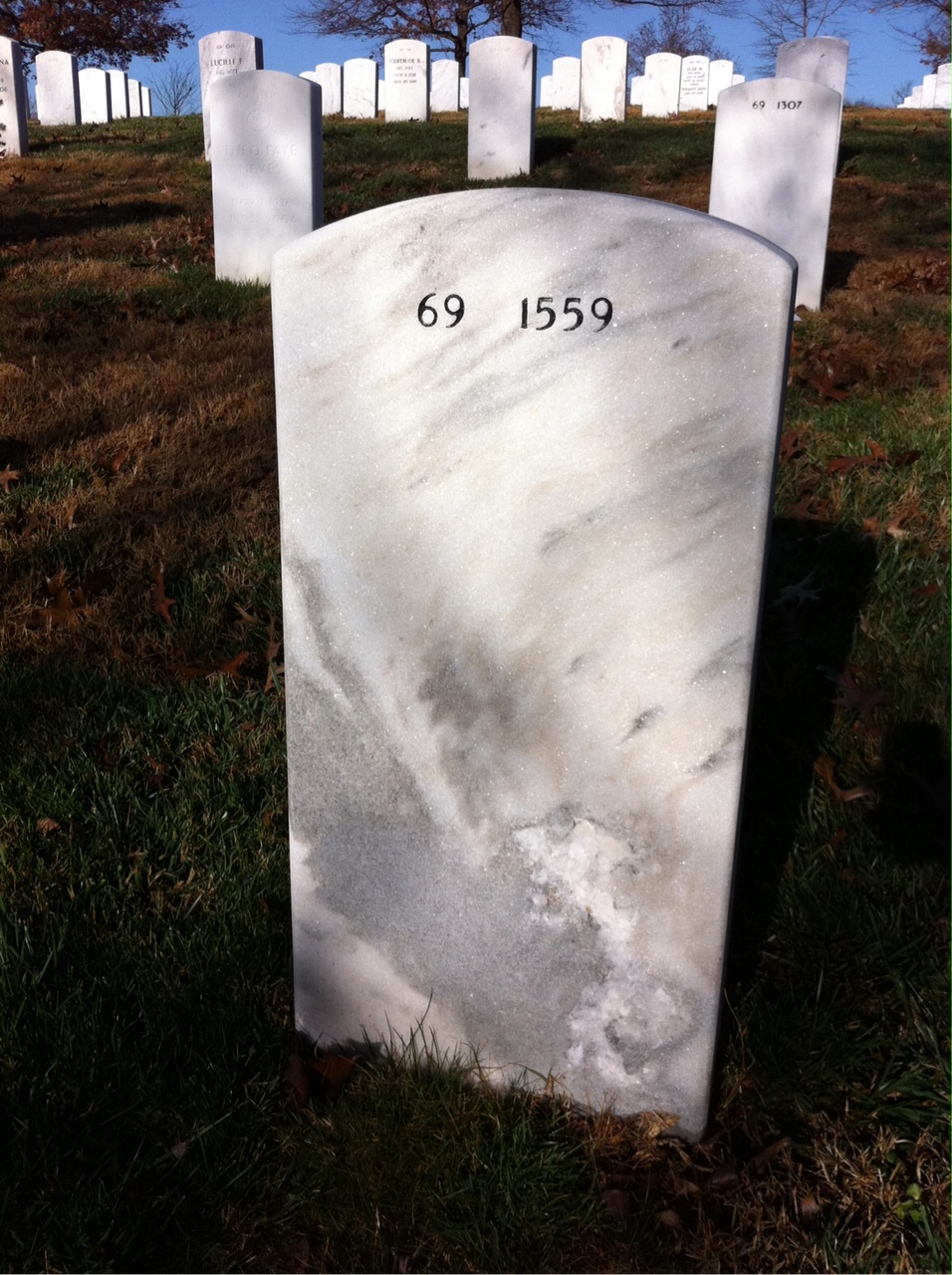 Back of headstone — Arthur Casselbury