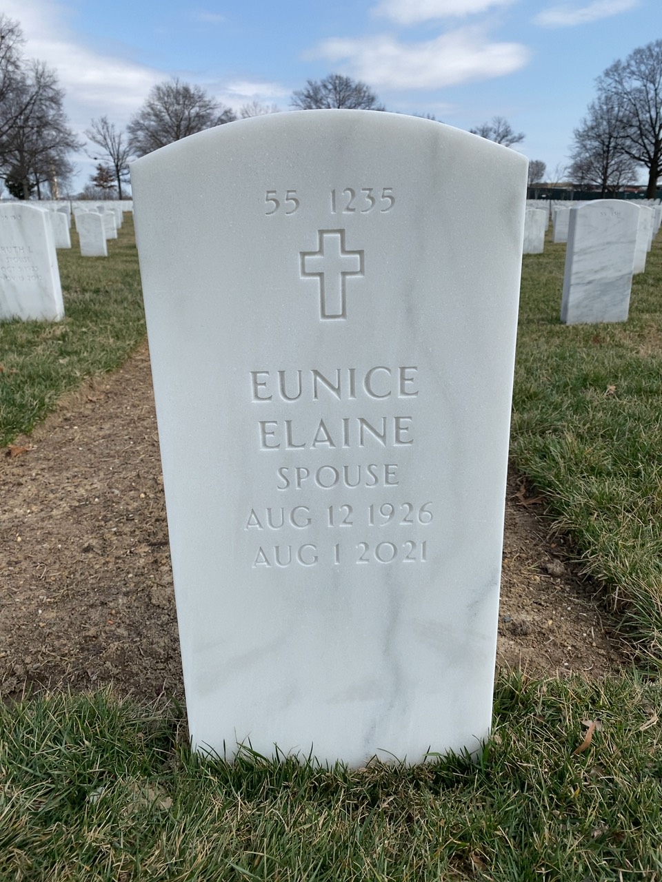 Back of headstone — William Seeber