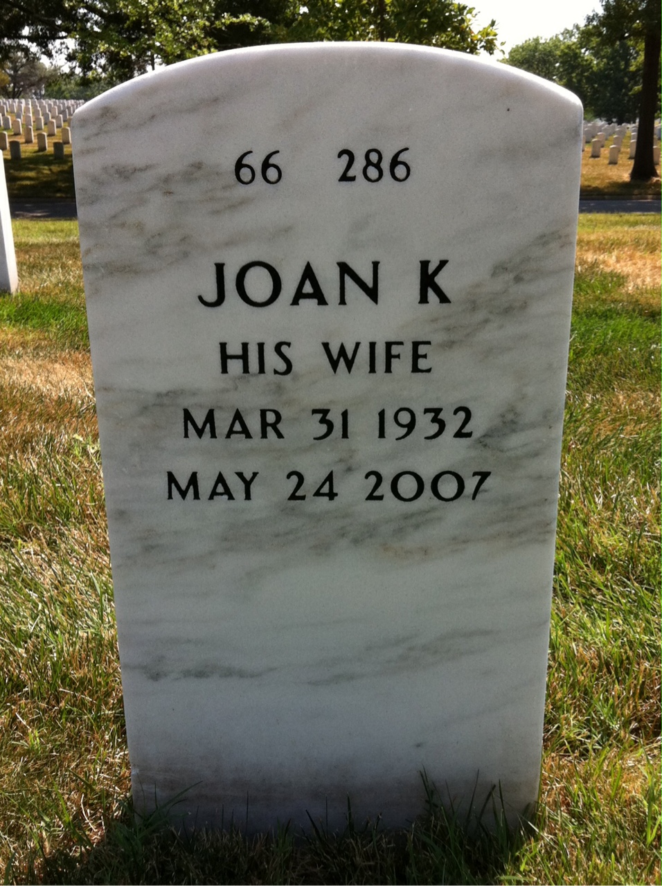 Back of headstone — Patrick Mcgowan