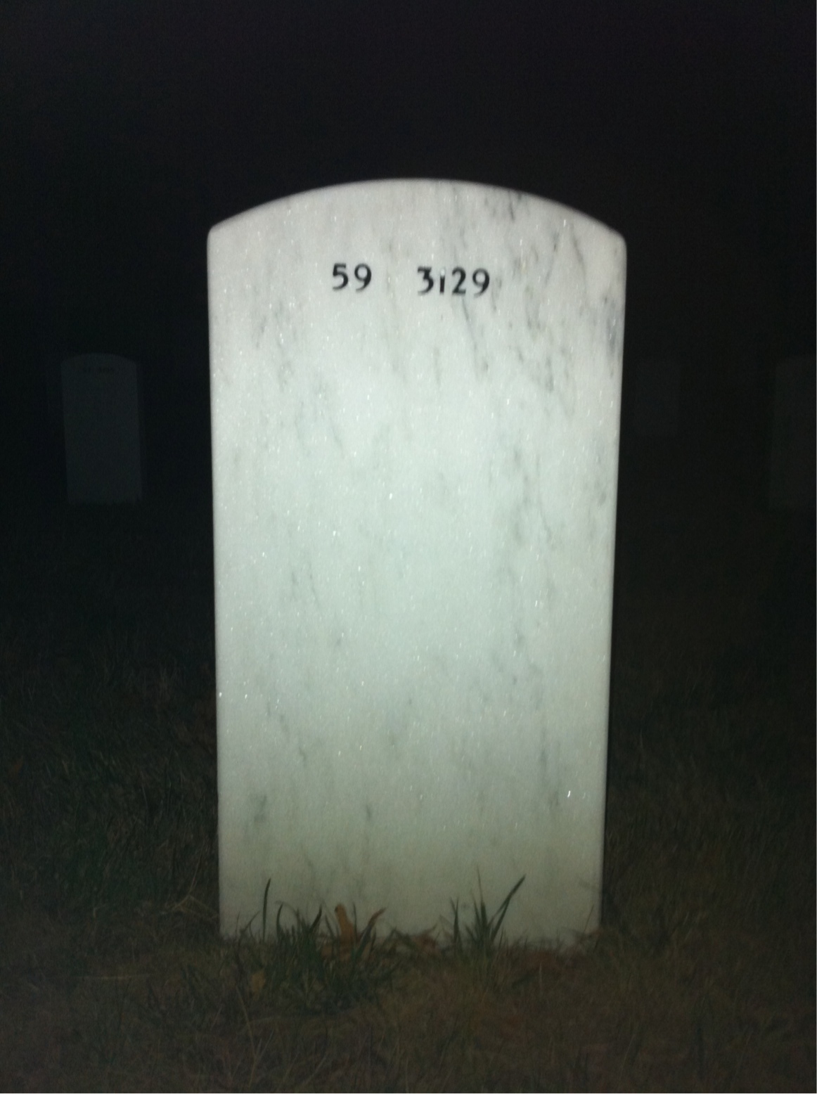 Back of headstone — Jack Krahulec