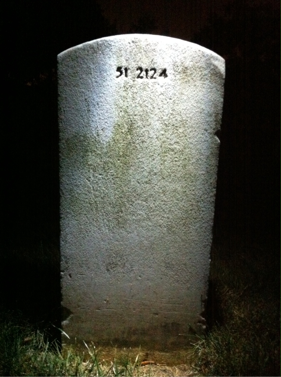 Back of headstone — Ian Adamitz