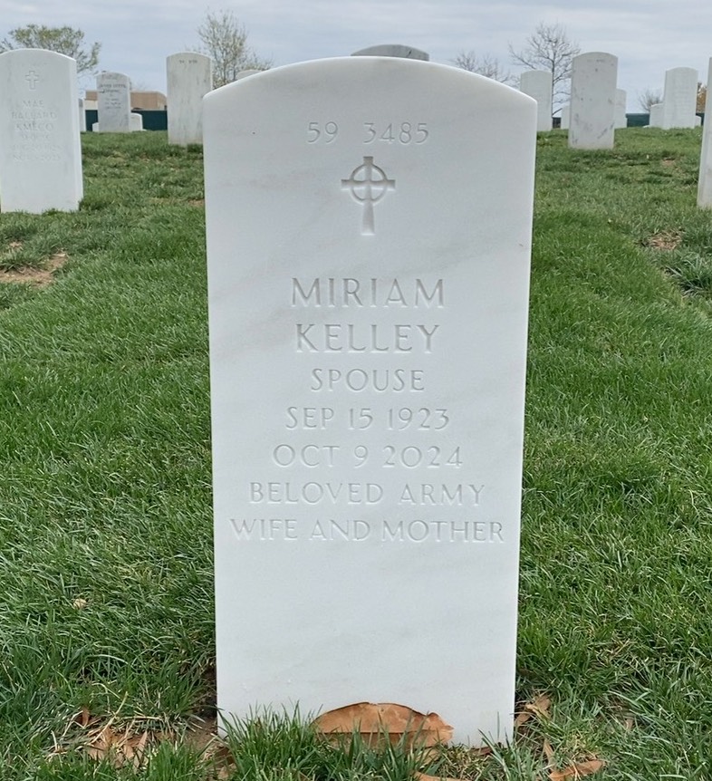 Back of headstone — William Roos