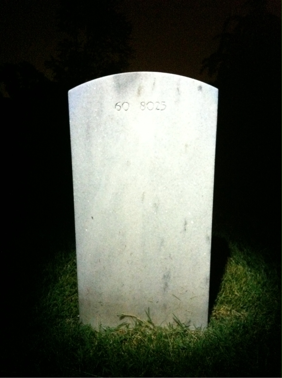 Back of headstone — Henry Ahlin