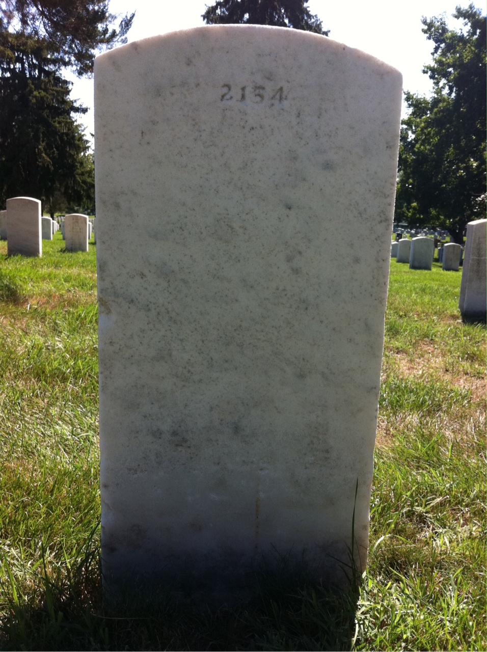 Back of headstone — David Muckle
