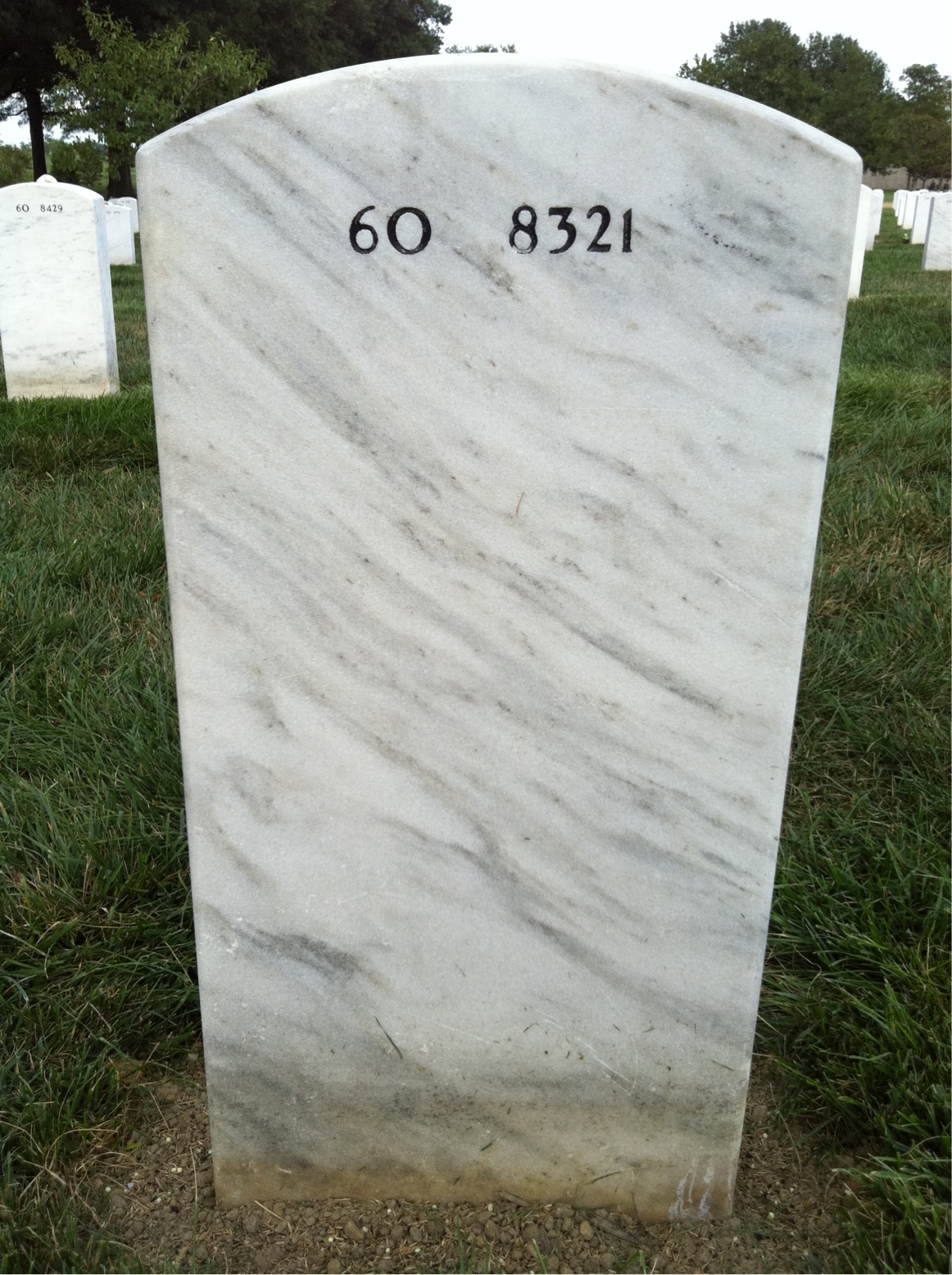 Back of headstone — Clay Farr