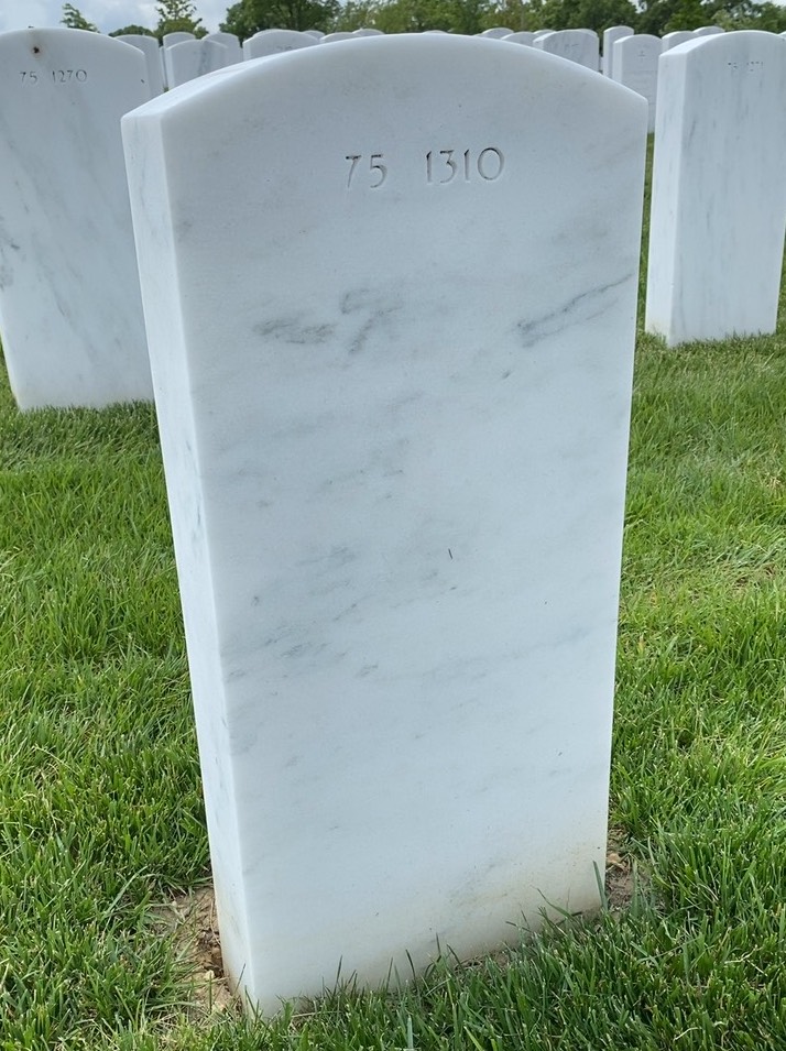 Back of headstone — Gerald Boggiano