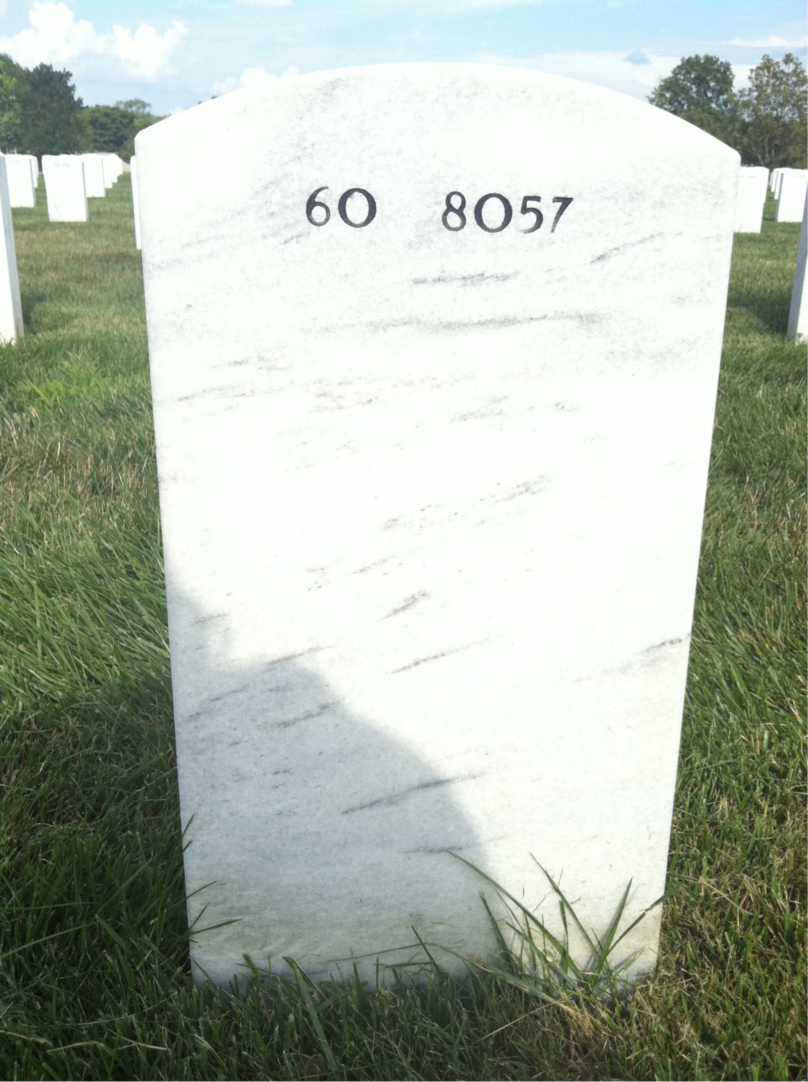 Back of headstone — David Heringes