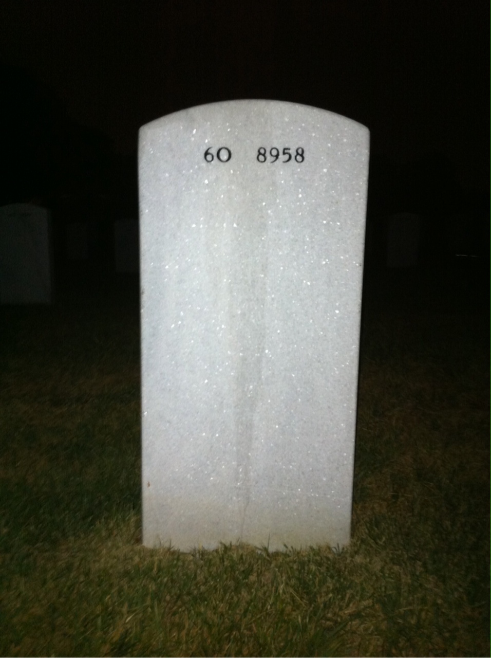 Back of headstone — Richard Derridinger