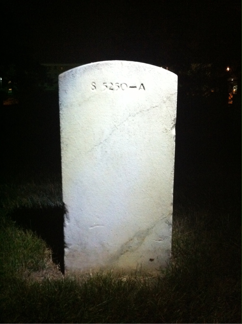 Back of headstone — William Spencer