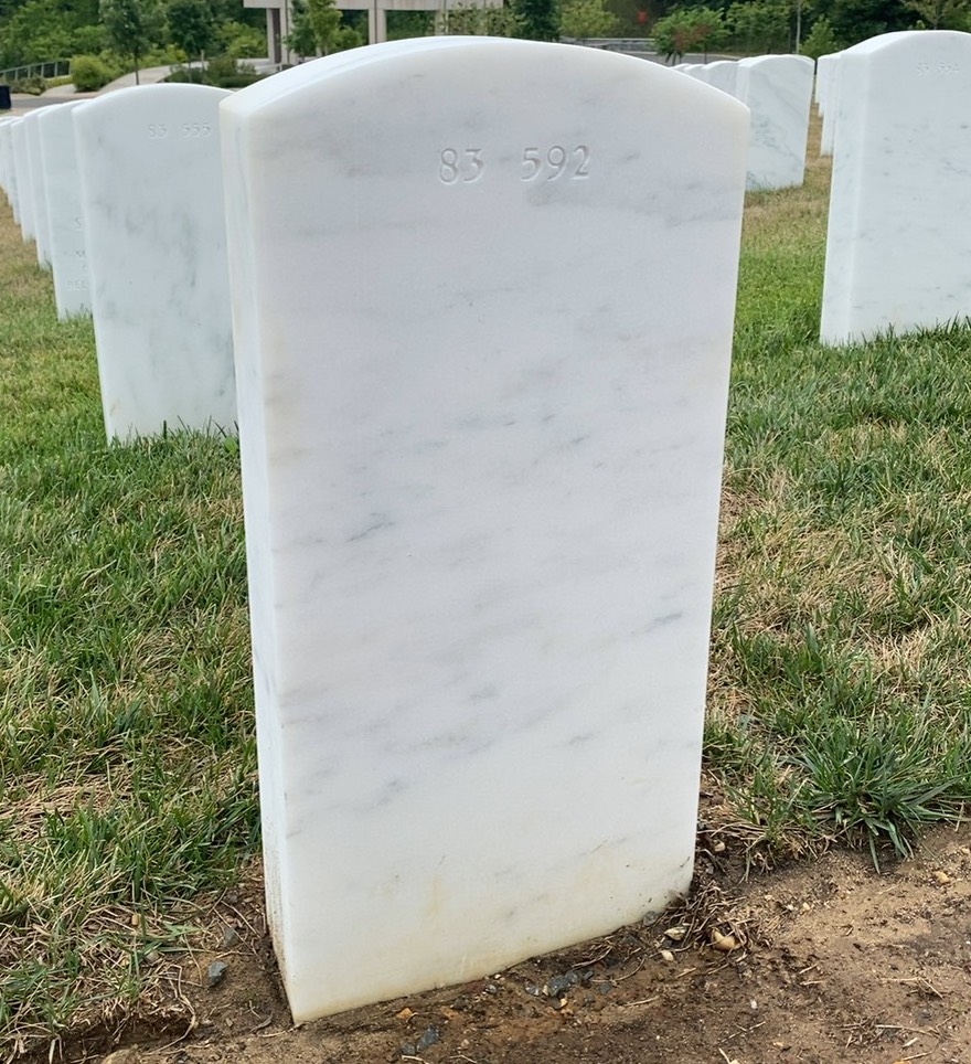 Back of headstone — Anthony Michael Jezior