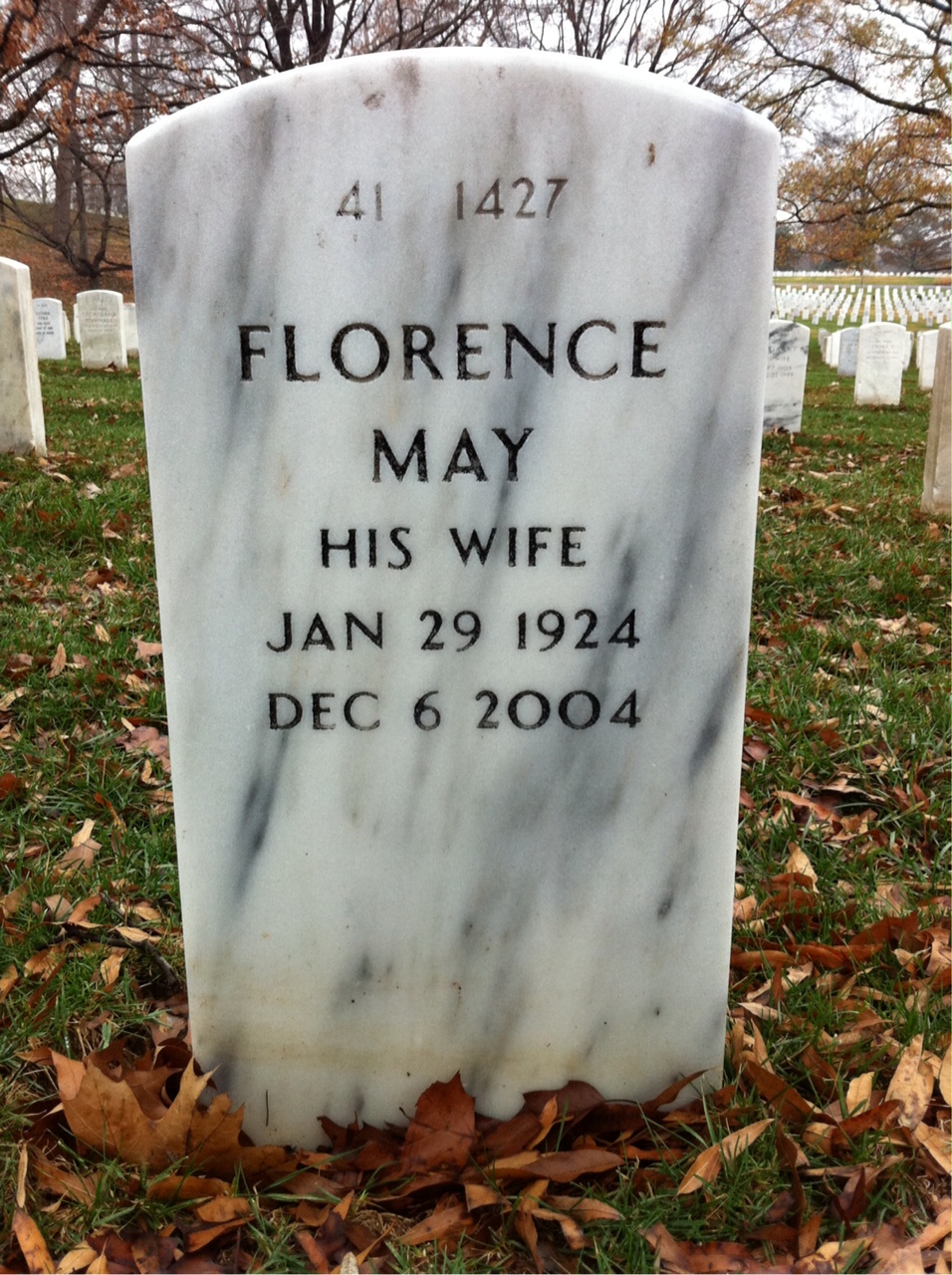 Back of headstone — Edmund Cox