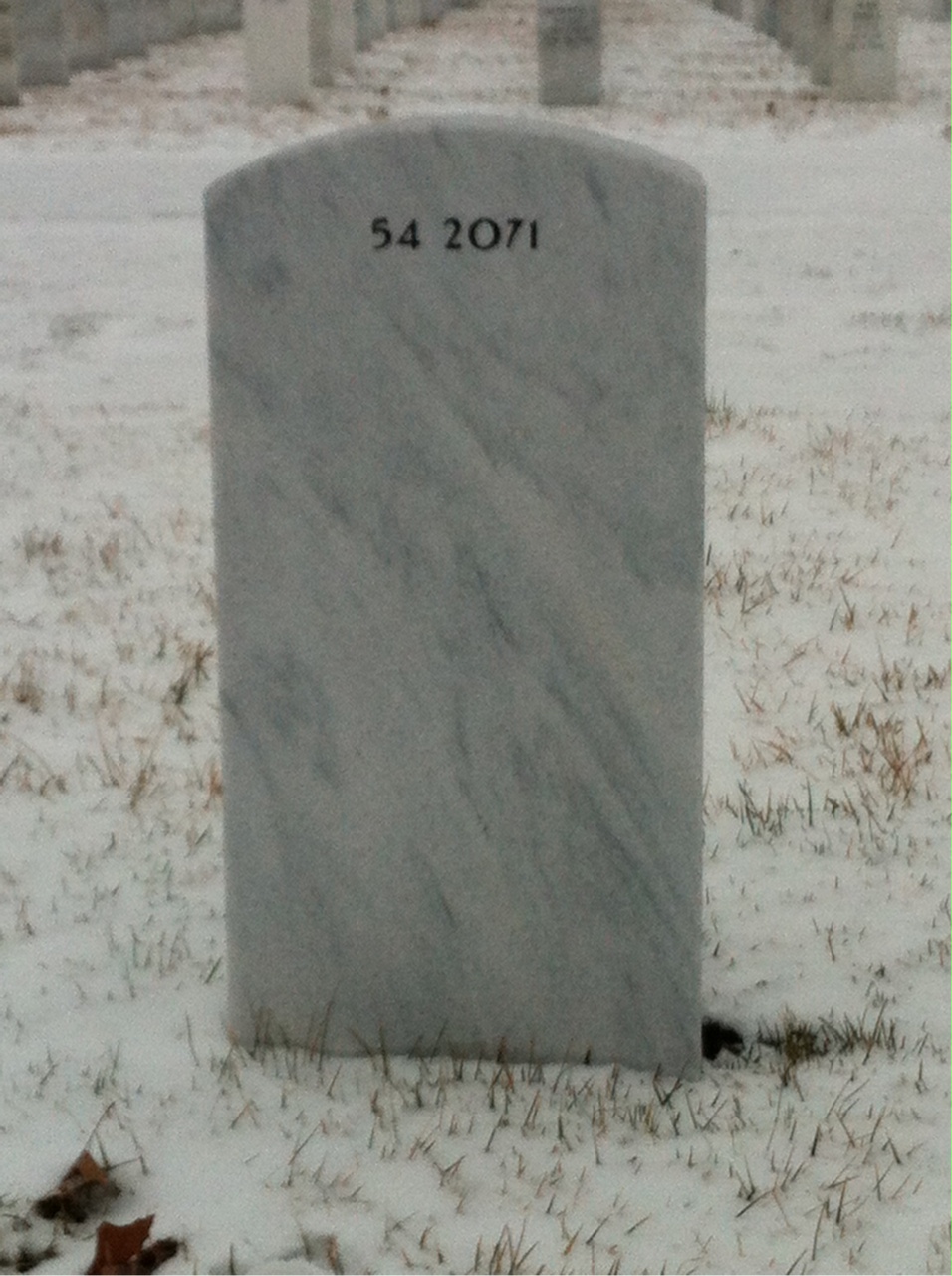 Back of headstone — Thomas Tufts