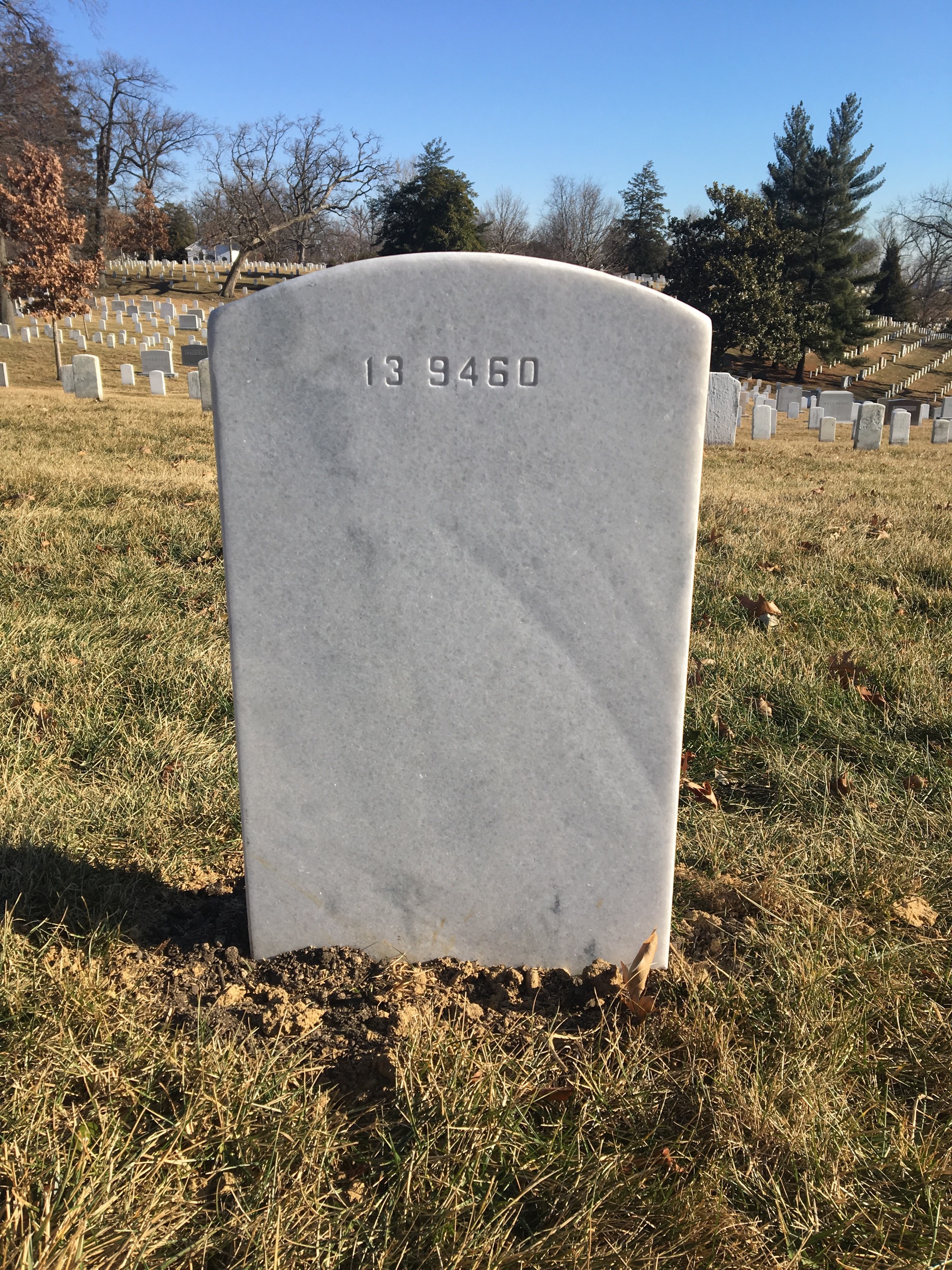 Back of headstone — John Ayers