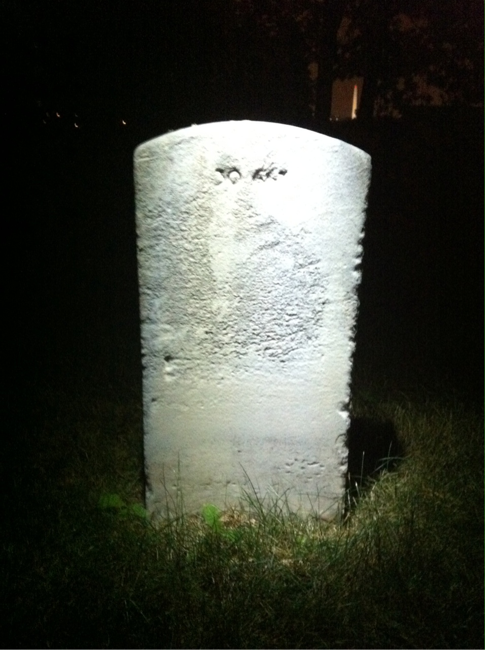 Back of headstone — Donald Morse