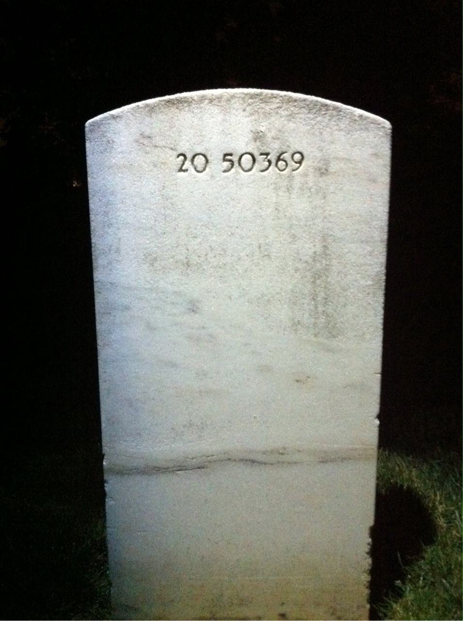 Back of headstone — Durward Blakely