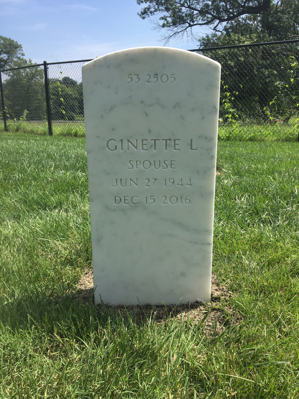 Back of headstone — Paul Boucher