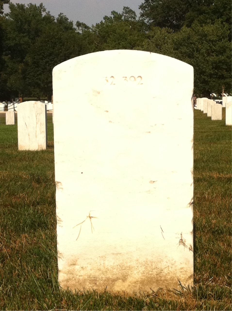 Back of headstone — Alfred Mello