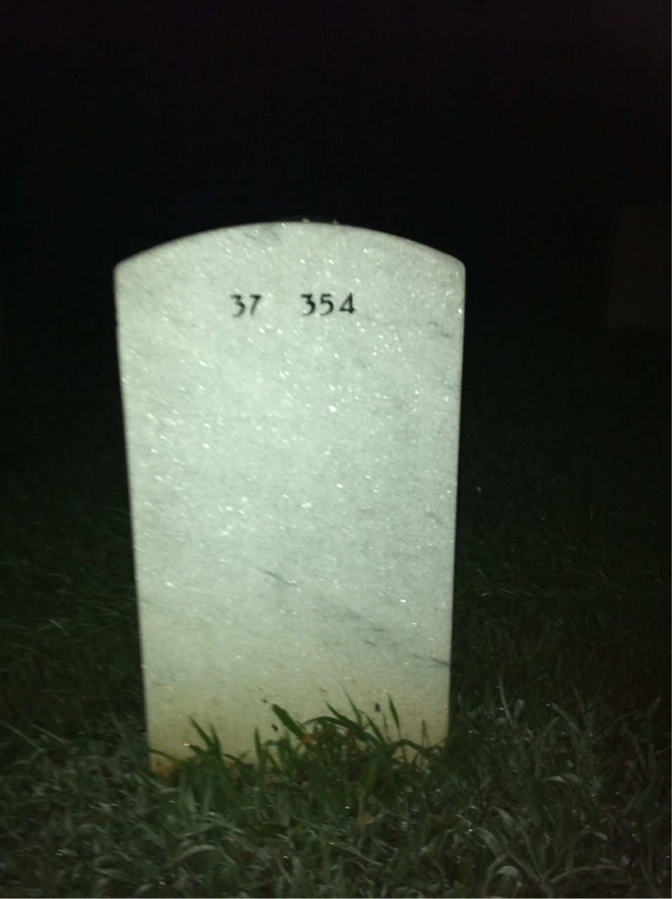 Back of headstone — Morris Goltz