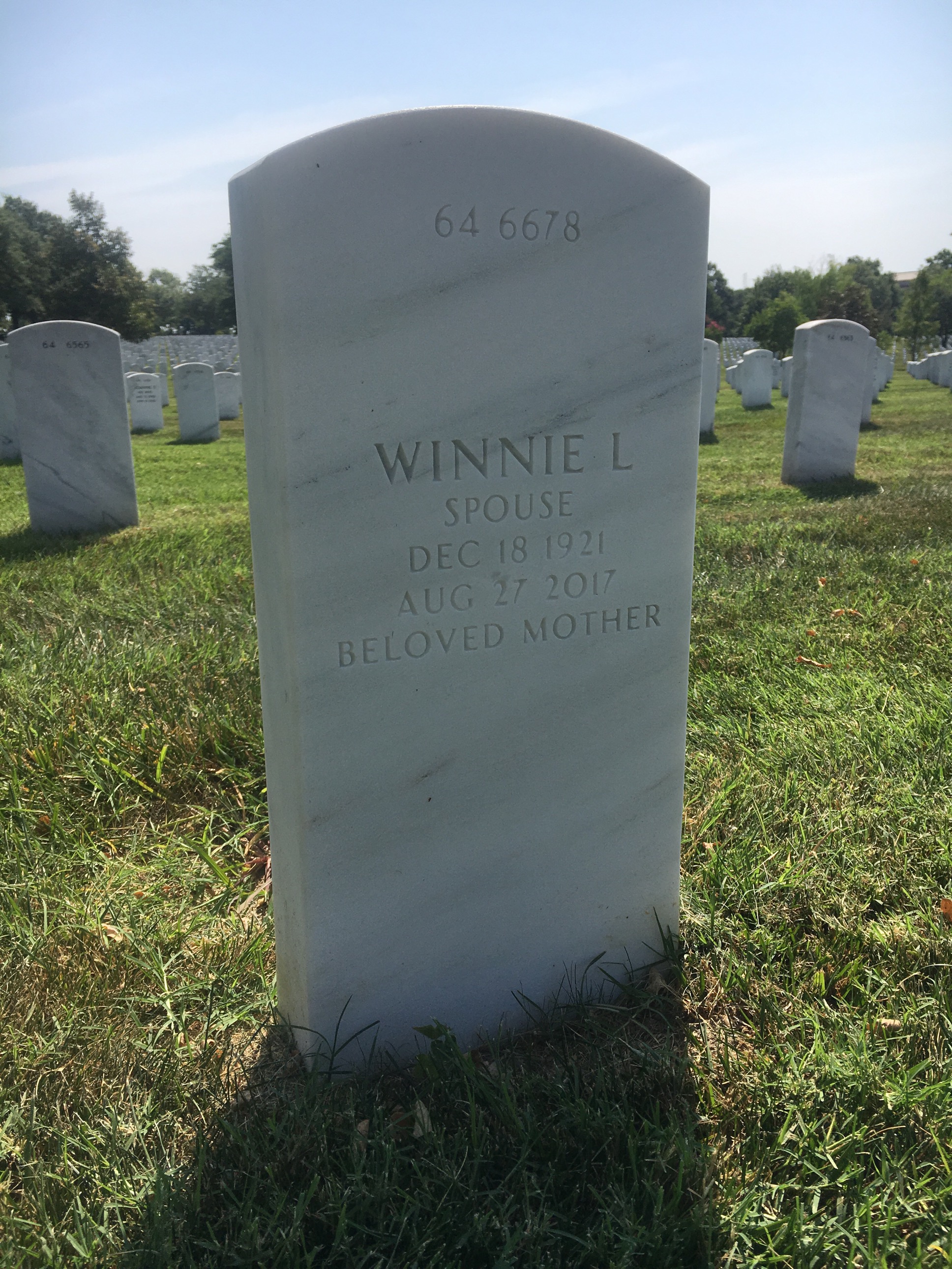 Back of headstone — Charles Biggio