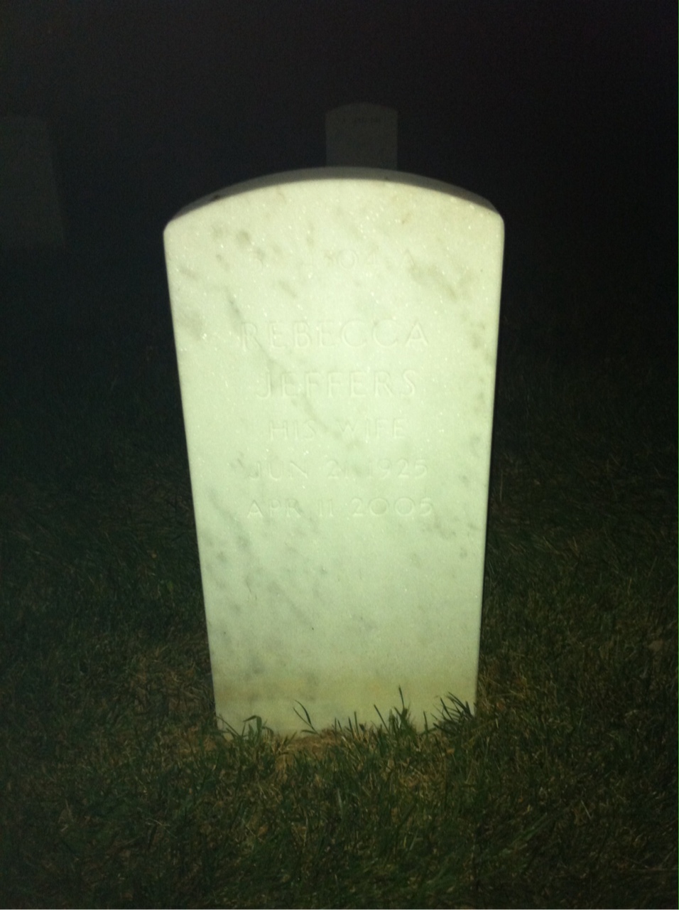 Back of headstone — John Guthrie