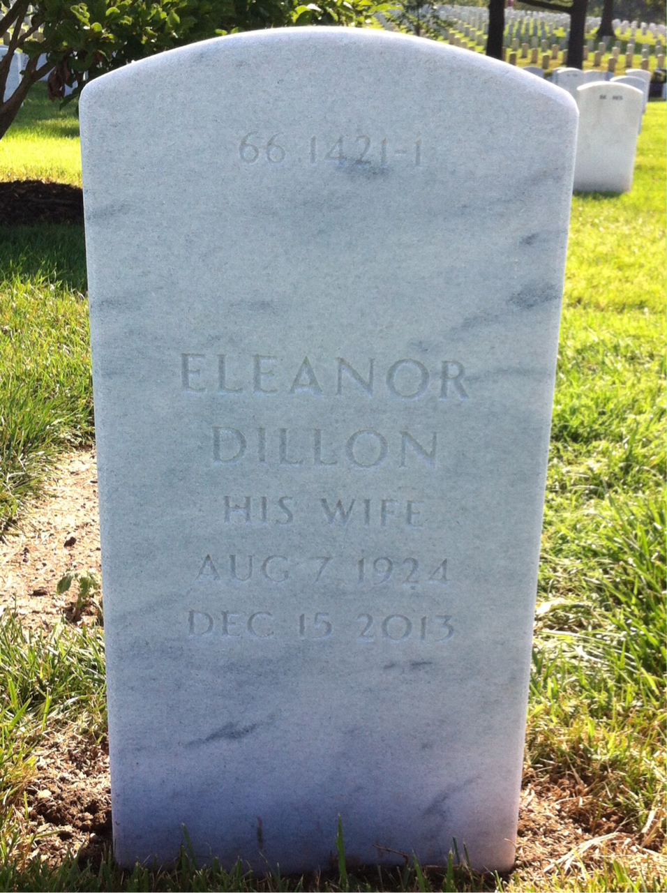 Back of headstone — Frank Strickland