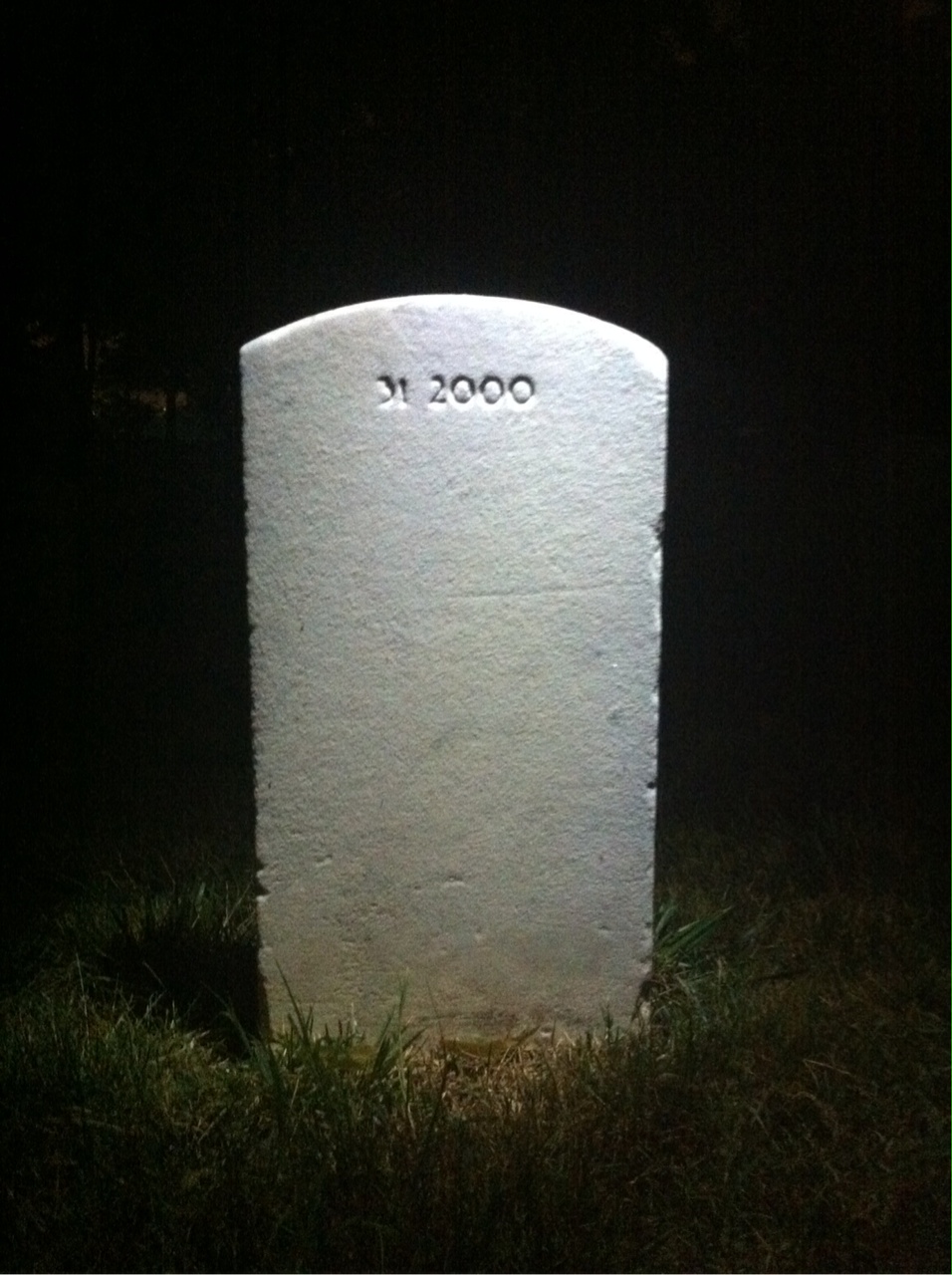 Back of headstone — Edgar Myers