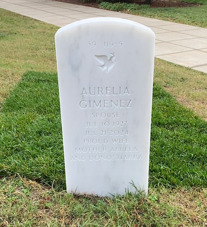 Back of headstone — Ralph Prado