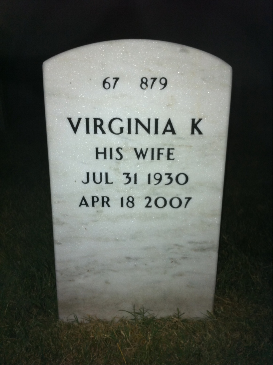 Back of headstone — Robert Butler
