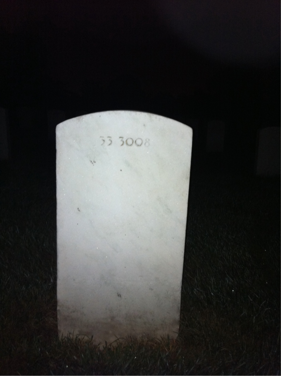 Back of headstone — Terrence Mckee
