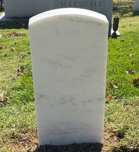 Back of headstone — Angel Montalvo