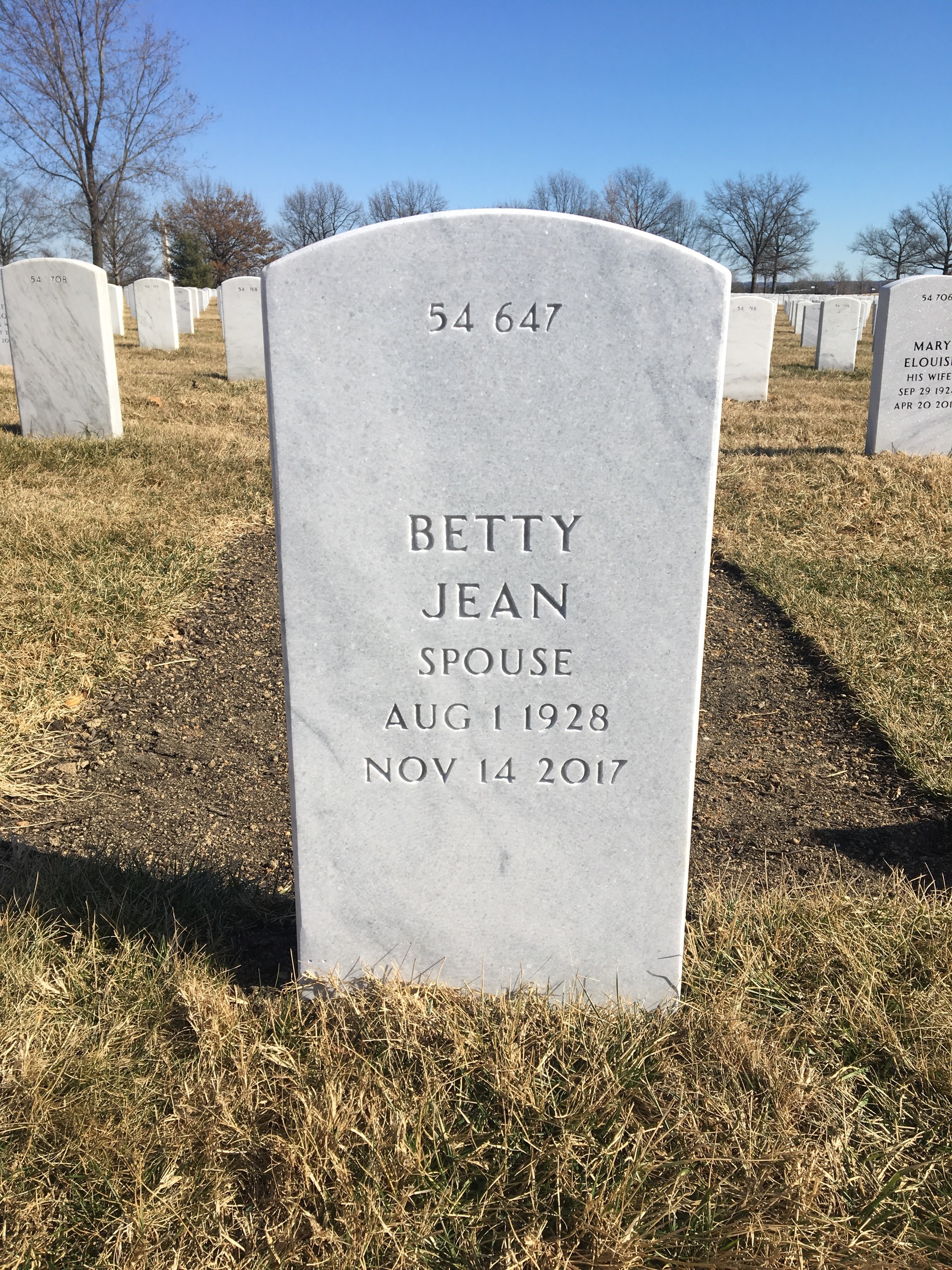 Back of headstone — Murray Spicer