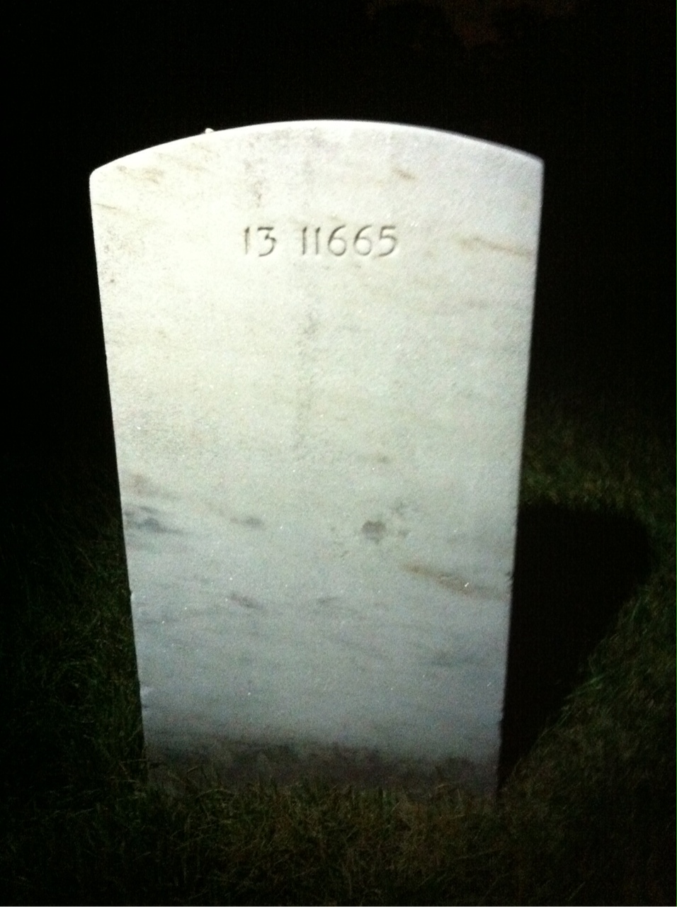 Back of headstone — Not Captured Munger
