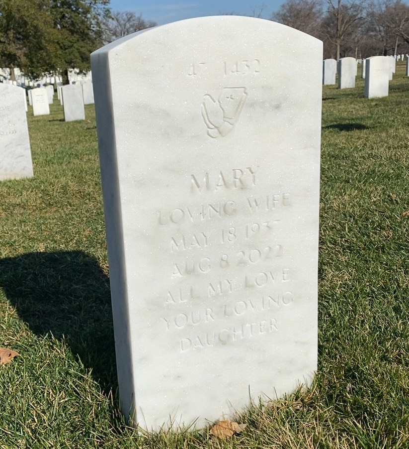 Back of headstone — Walter Smith