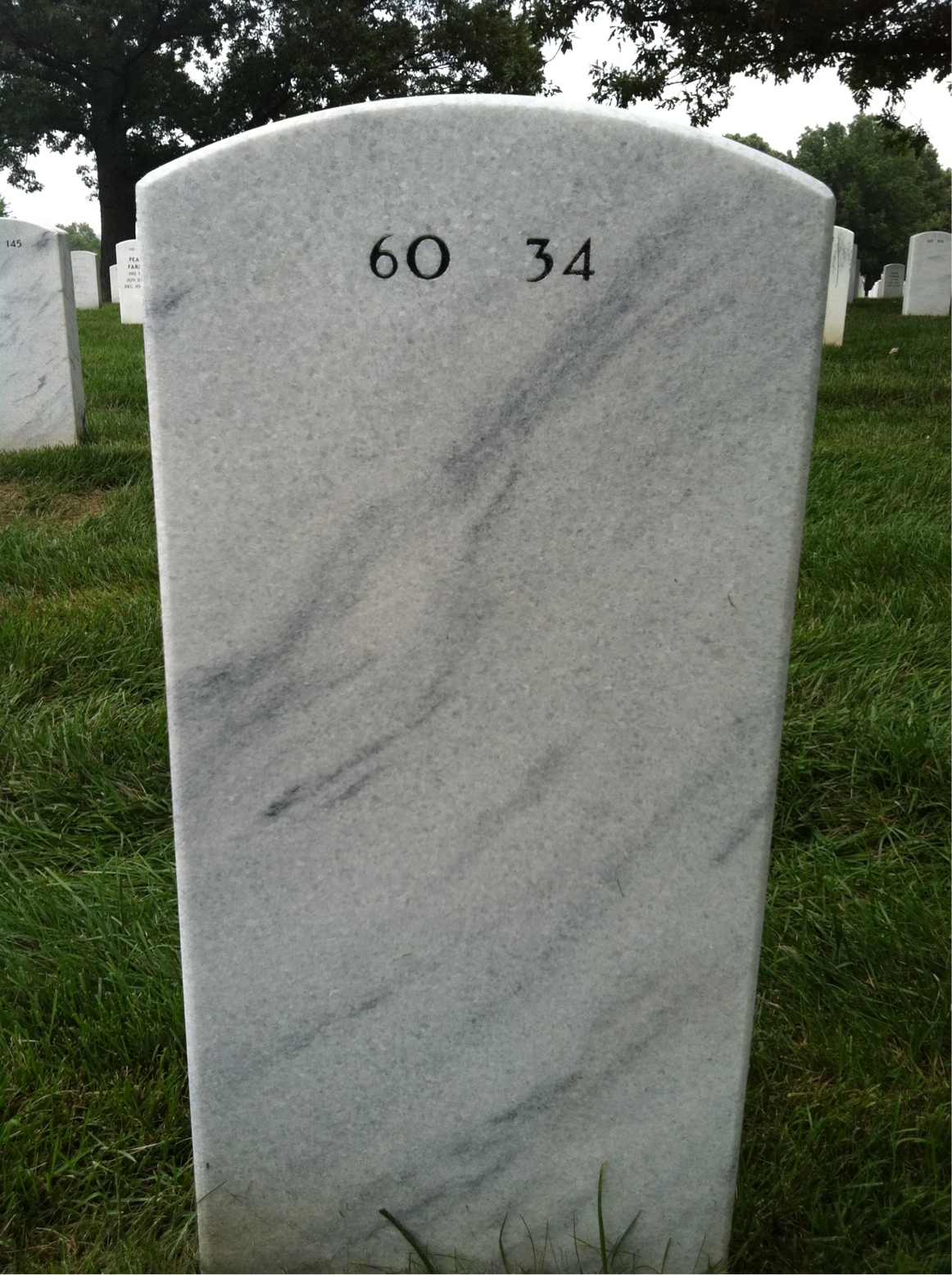 Back of headstone — John Bowles