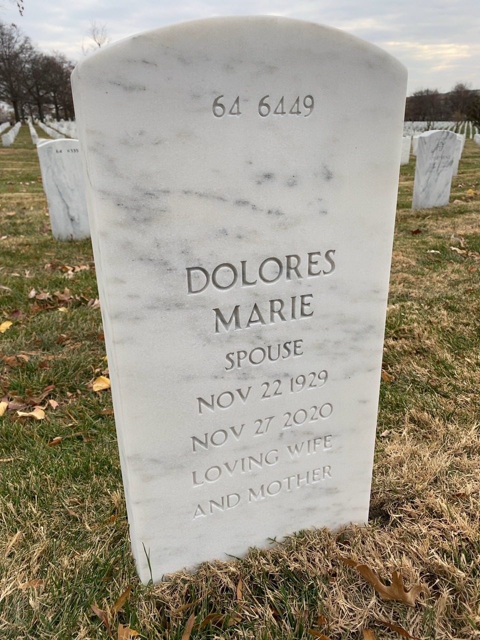 Back of headstone — Fulvio Cataldo