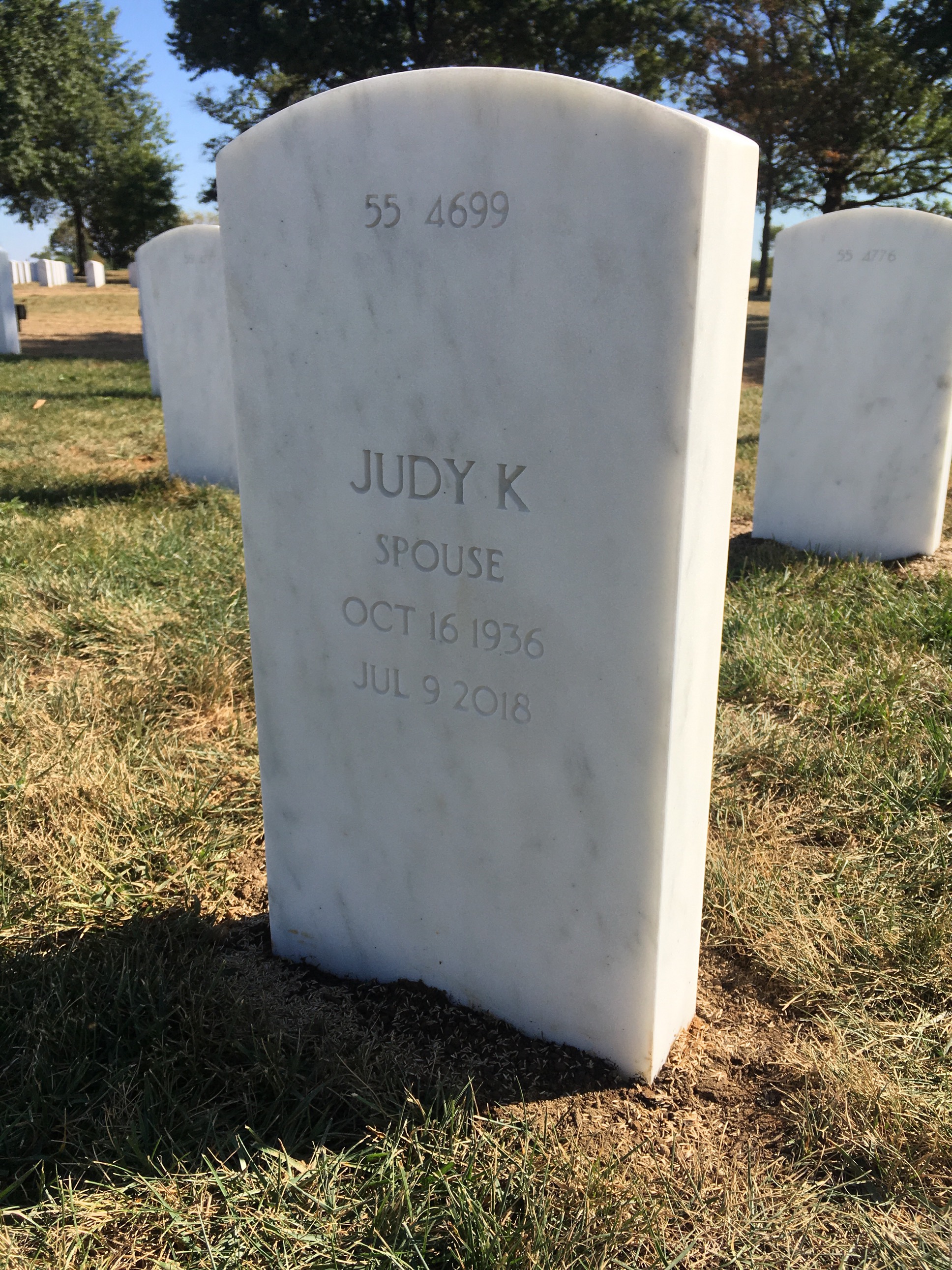 Back of headstone — Robert Muije