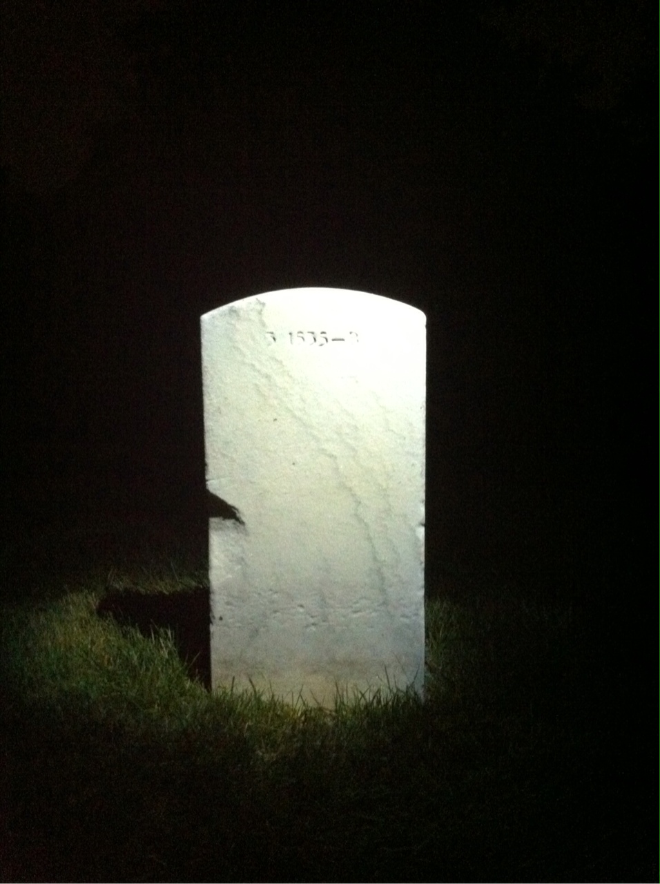 Back of headstone — Paul Murray