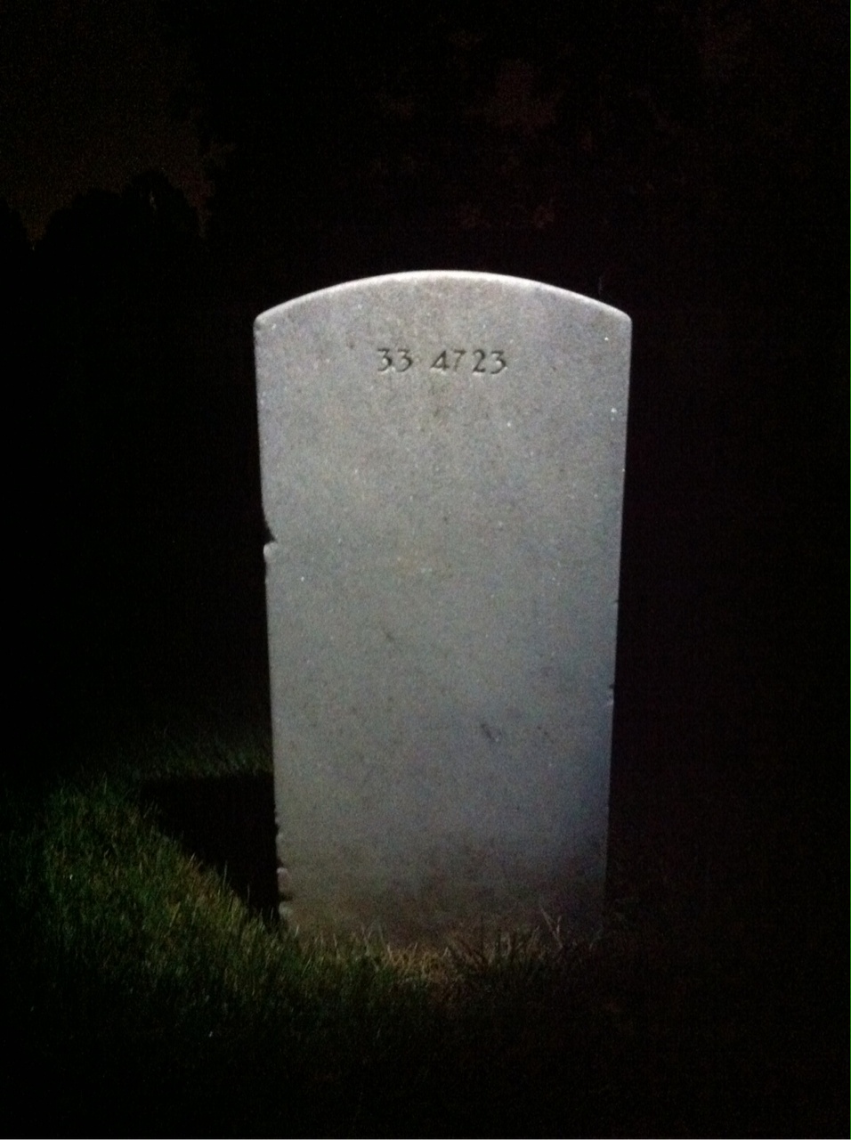 Back of headstone — Florence Brennan