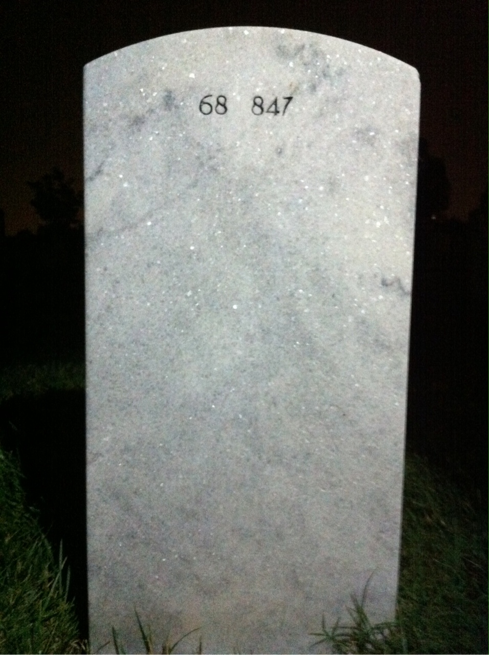 Back of headstone — Robert Rackley