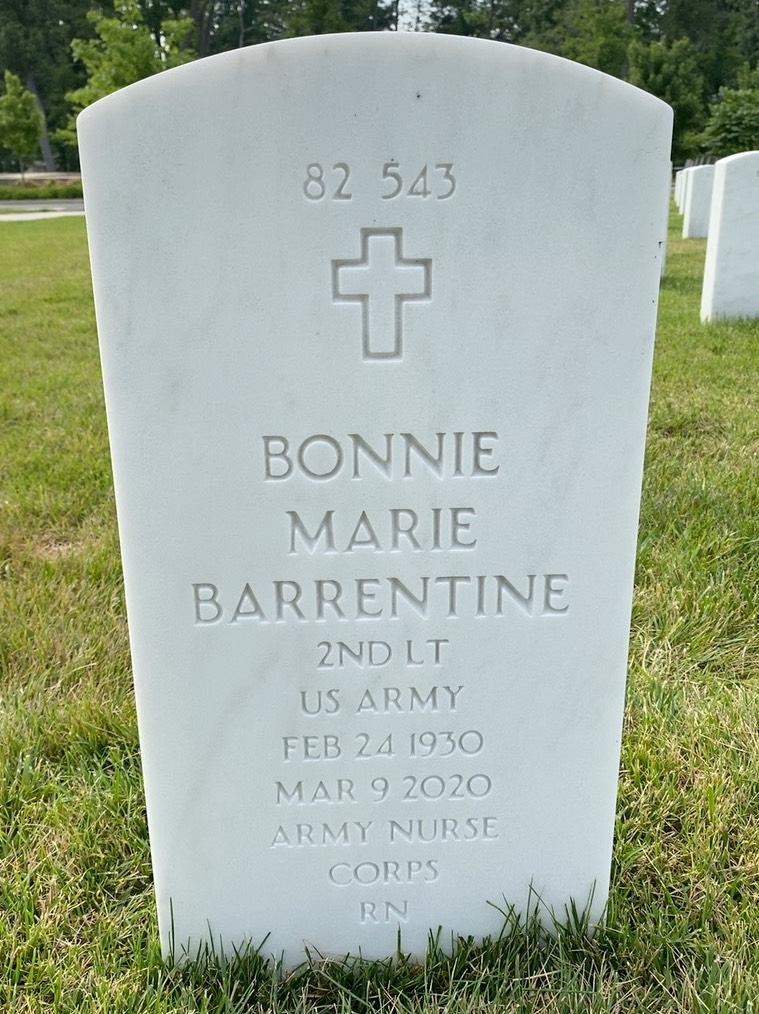 Back of headstone — Loyd Barrentine