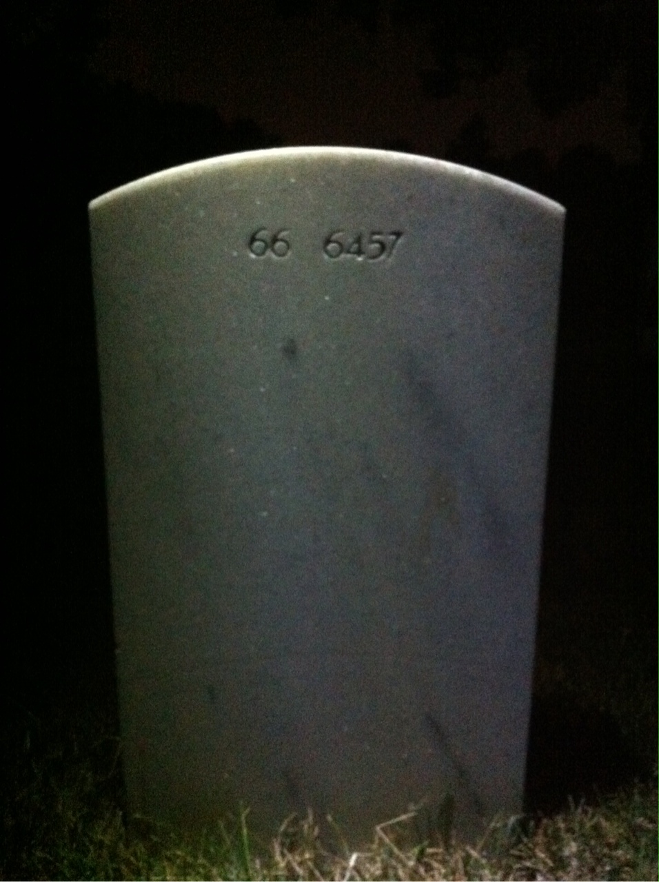 Back of headstone — Raymond Mikkelsen