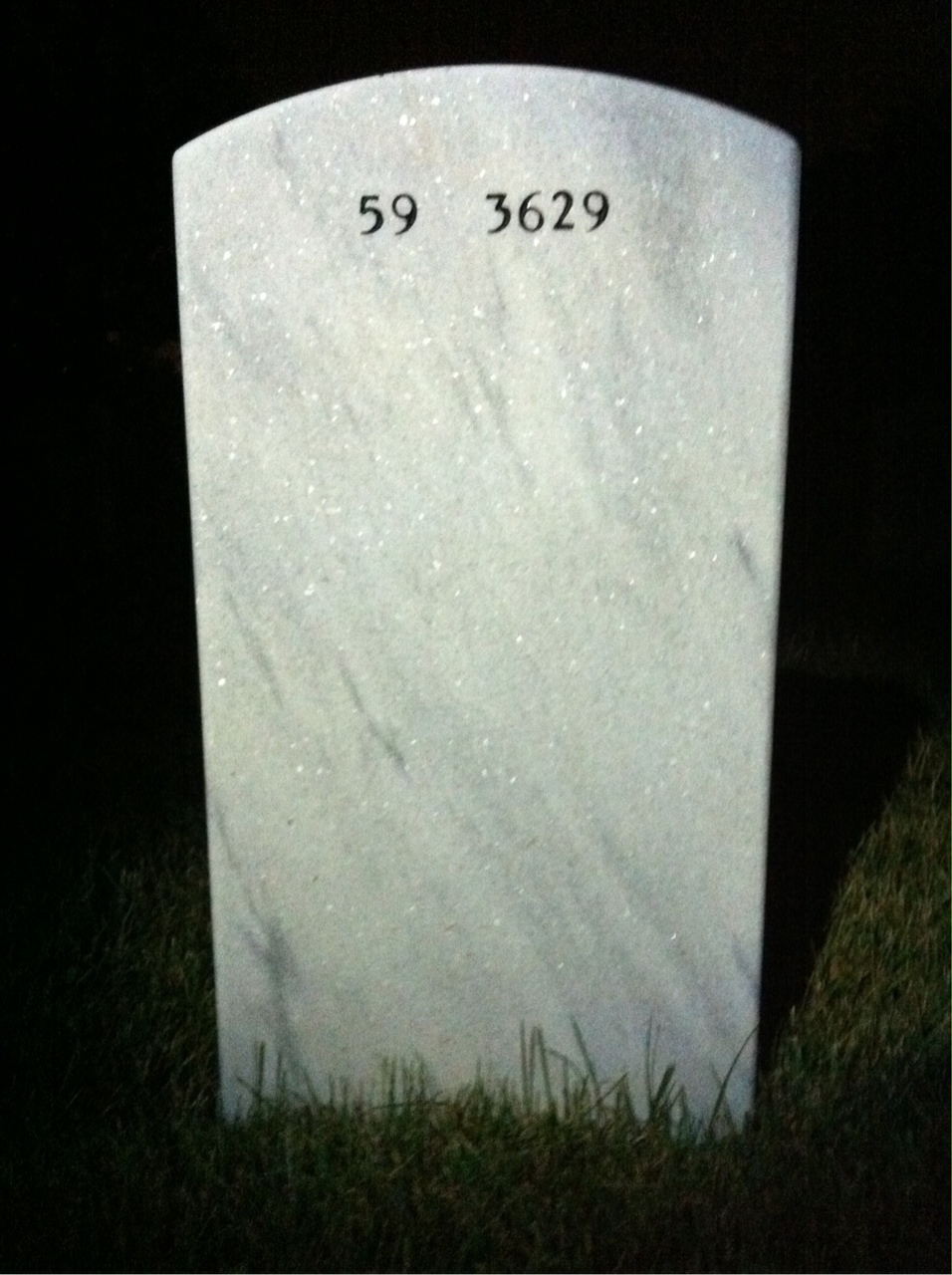 Back of headstone — John Craig