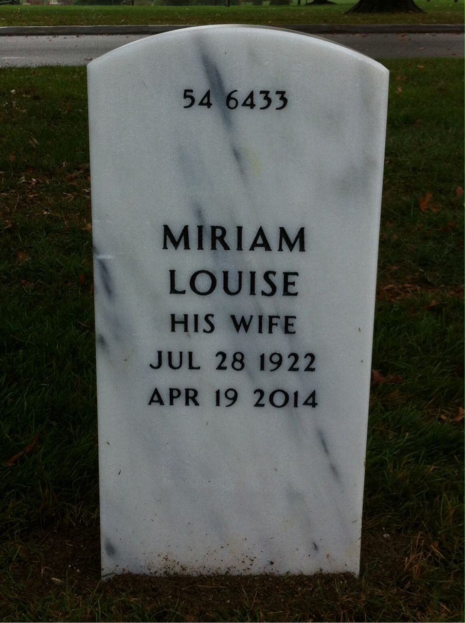 Back of headstone — Halsey Smith
