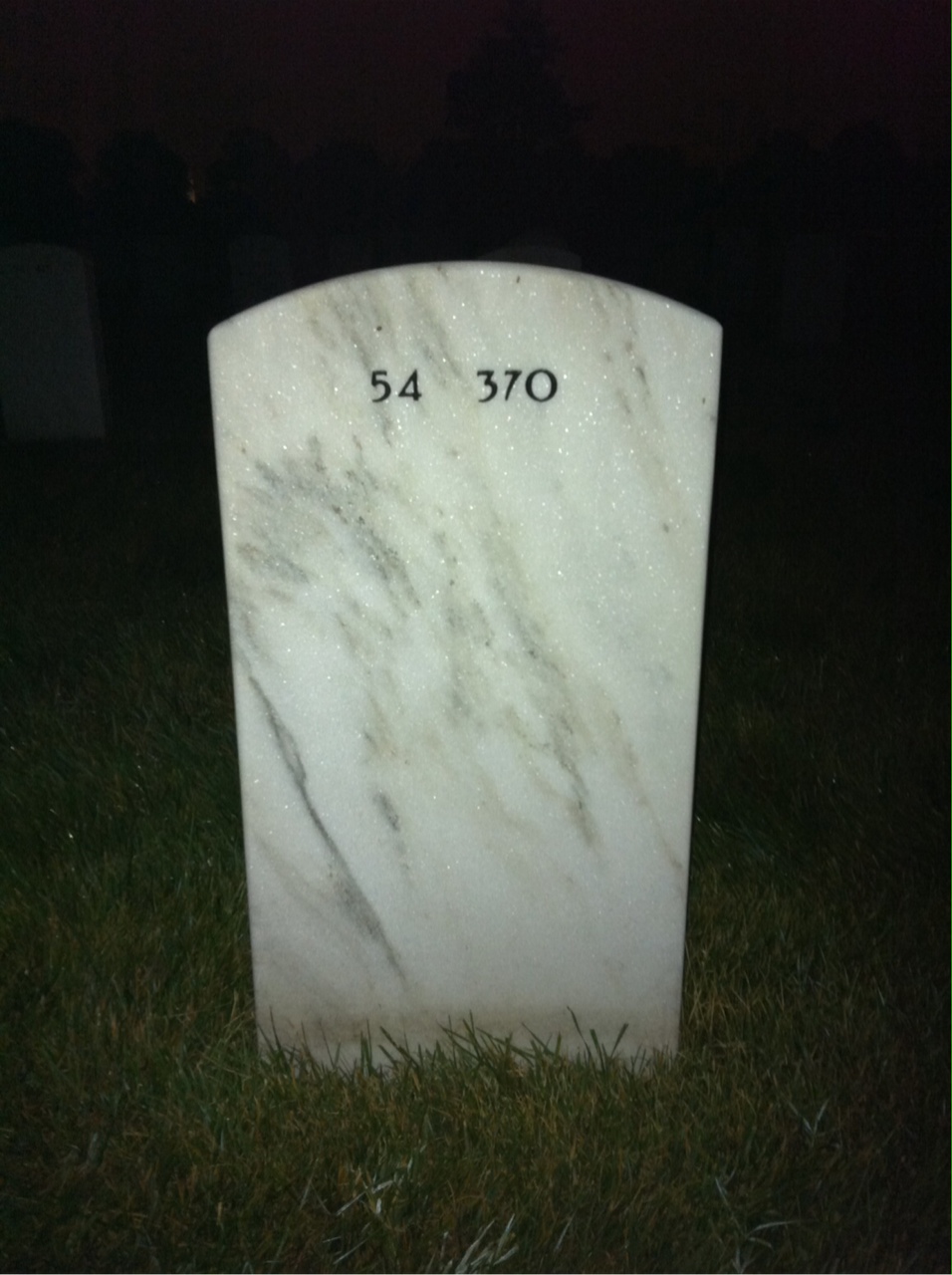 Back of headstone — Philip Gerber