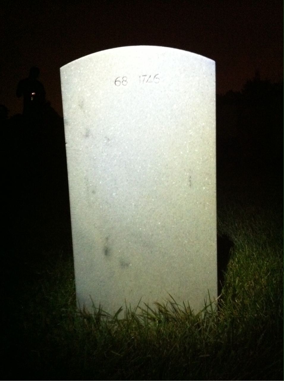Back of headstone — Joe Alonso